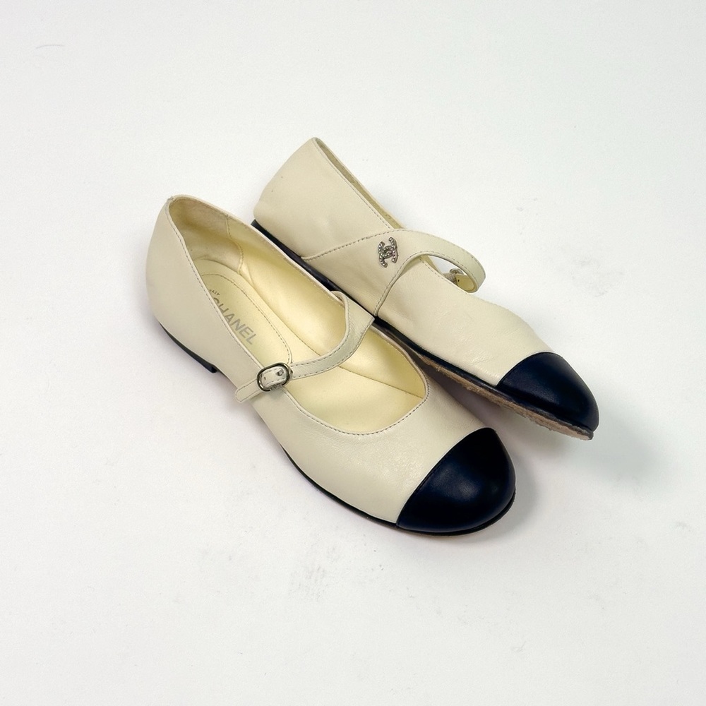 Chanel Mary Jane crystal ballet flats